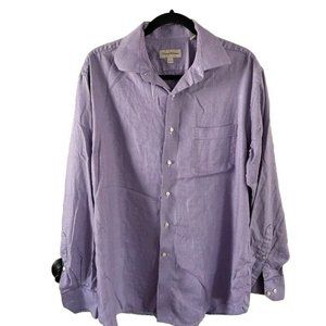 Tommy Bahama Purple Dress Shirt 16 Neck, 34-35